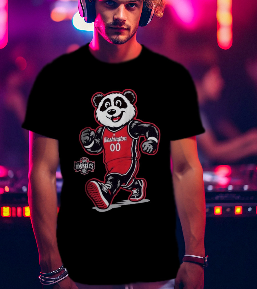 Washington Mystics Panda 00 Jersey T-Shirt