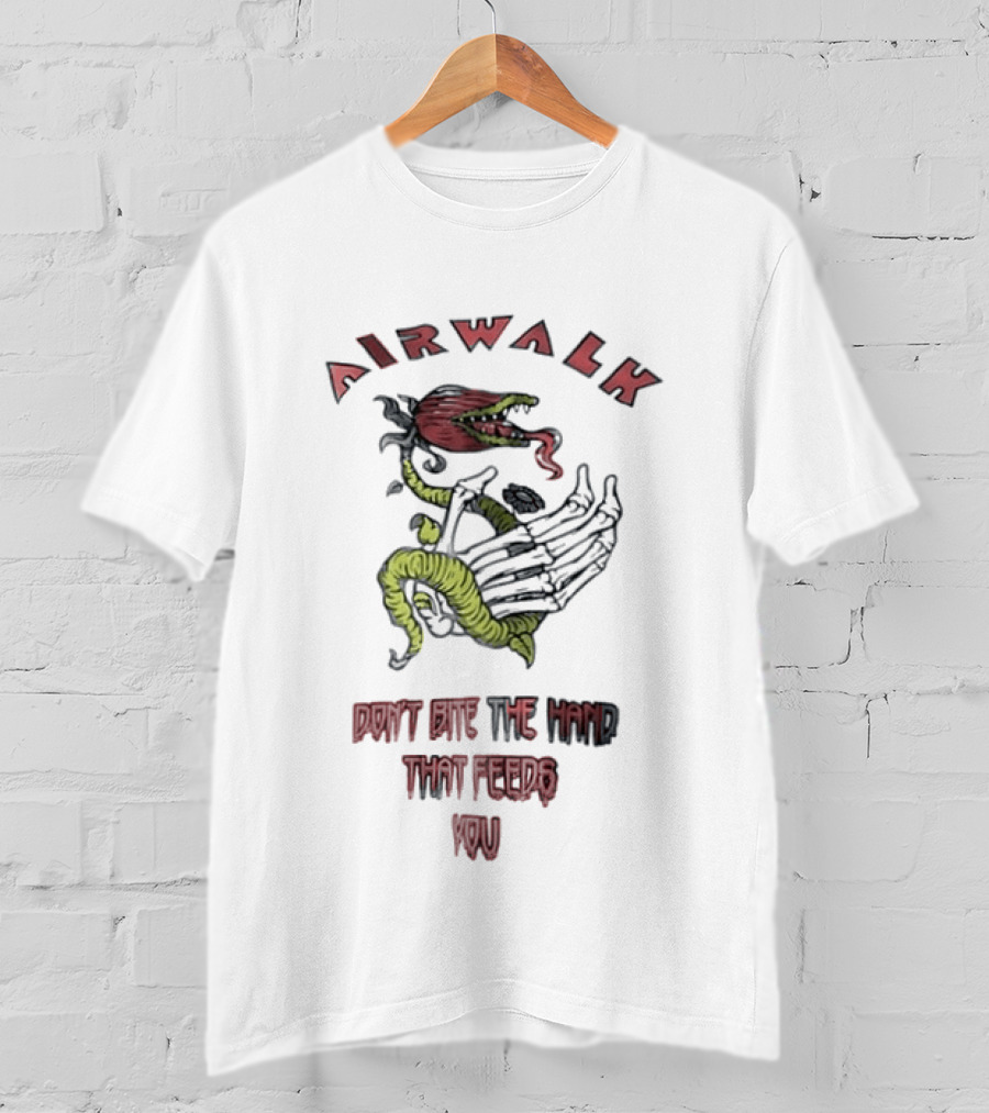 Airwalk Don't Bite The Hand That Feeds You Snake Creature T-Shirt