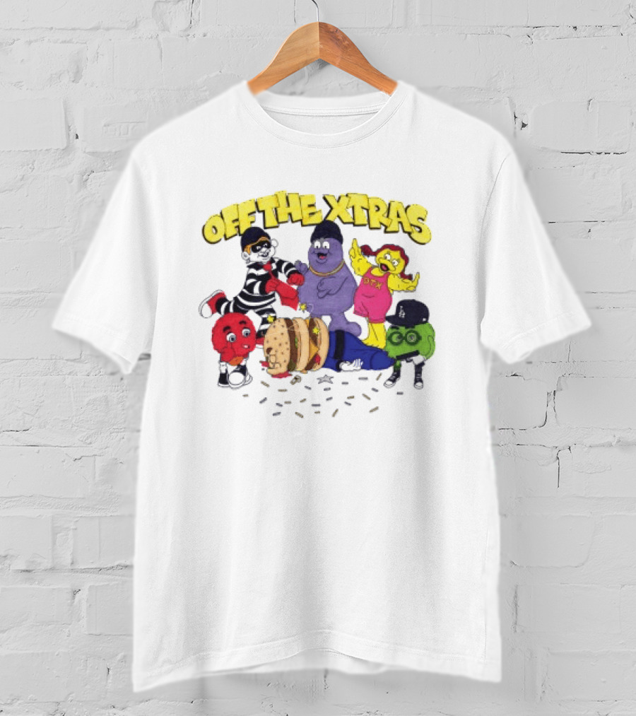 Geezy World Store Trappy Meal Off The Xtras Characters T-Shirt
