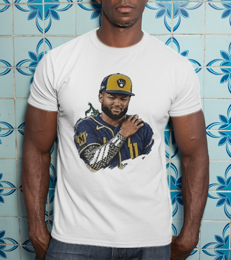 Milwaukee Brewers Jackson Chourio Praying Mantis NLCS 2026 Baseball T-Shirt