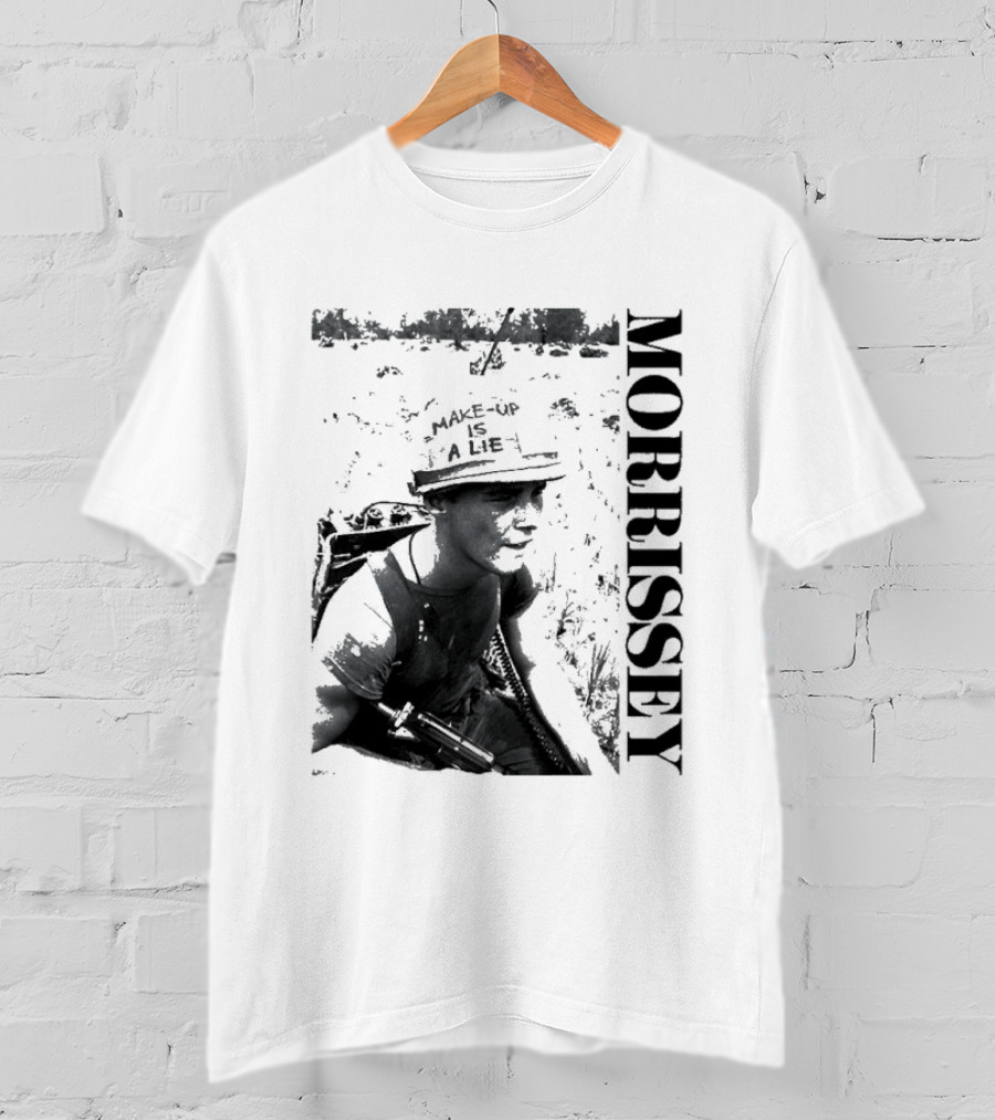 Morrissey Make Up Is A Lie Combat 2026 Tour T-Shirt