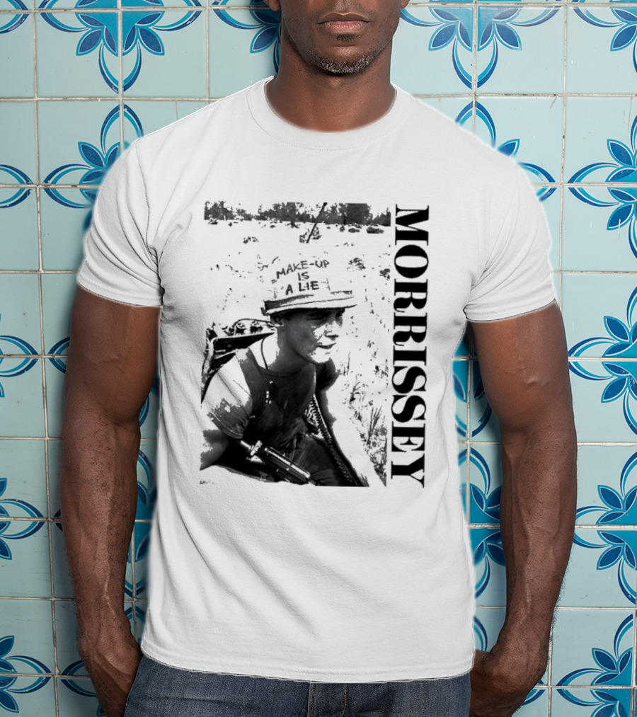 Morrissey Make Up Is A Lie Combat 2026 Tour T-Shirt