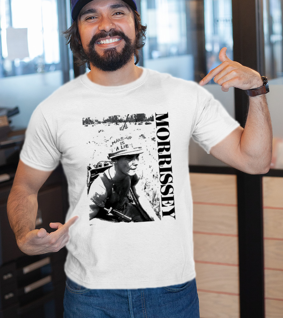 Morrissey Make Up Is A Lie Combat 2026 Tour T-Shirt