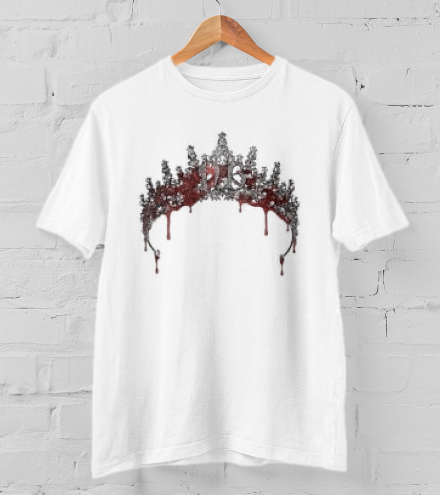 Nessa Barrett Store Bloody Tiara Dark Gothic Blood Dripping Crown T-Shirt