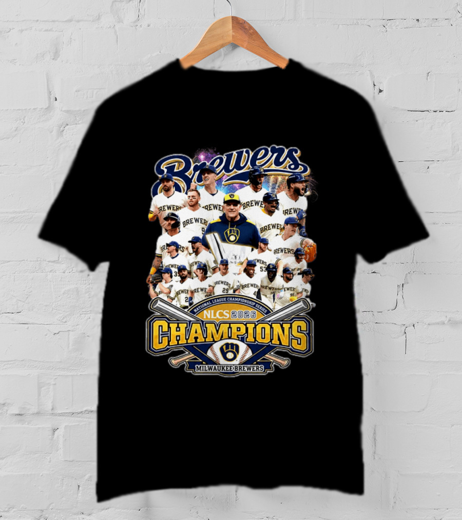 Brewers NLCS Champions 2026 Milwaukee Brewers Baseball T-Shirt