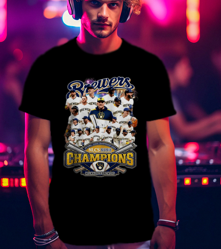 Brewers NLCS Champions 2026 Milwaukee Brewers Baseball T-Shirt