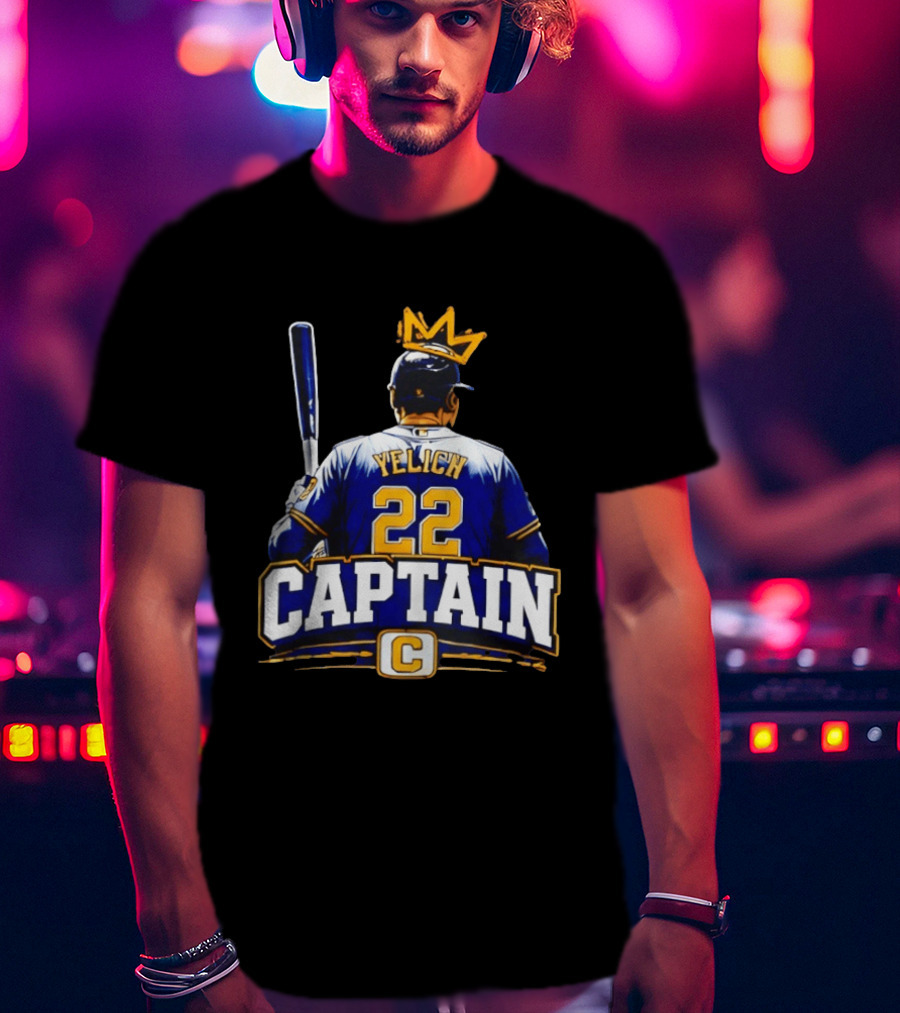 Yelich 22 Captain C Milwaukee Brewers NLCS 2026 T-Shirt