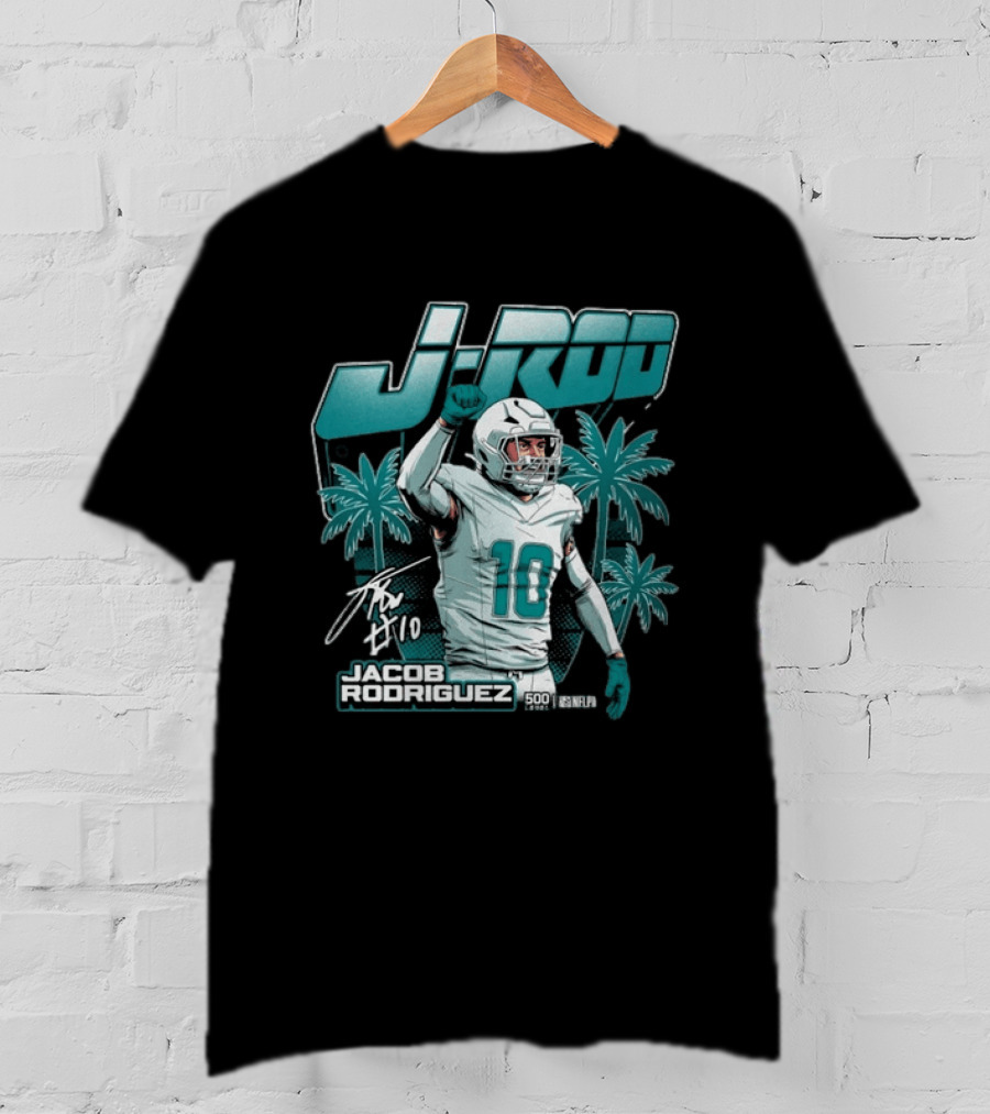 Jacob Rodriguez J Rod Miami Football 500 Wind T-Shirt