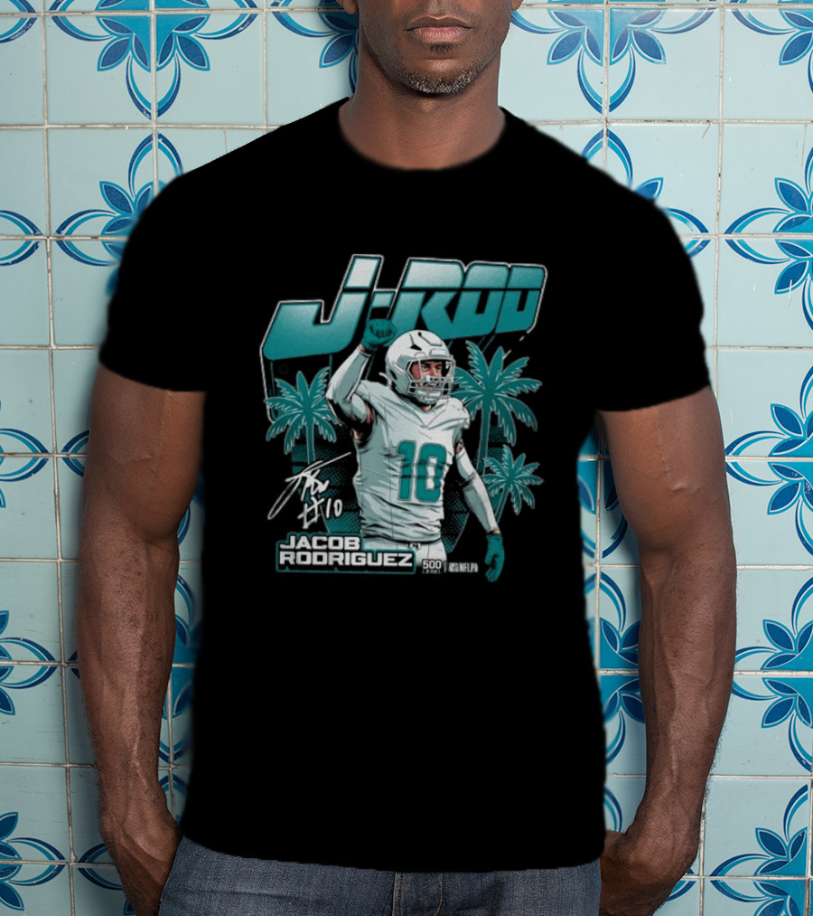 Jacob Rodriguez J Rod Miami Football 500 Wind T-Shirt