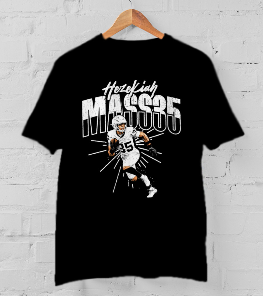 Hezekiah Mass35 Football Player Las Vegas Raiders T-Shirt