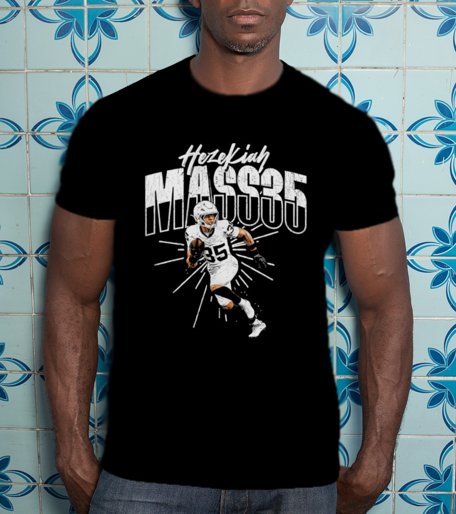 Hezekiah Mass35 Football Player Las Vegas Raiders T-Shirt
