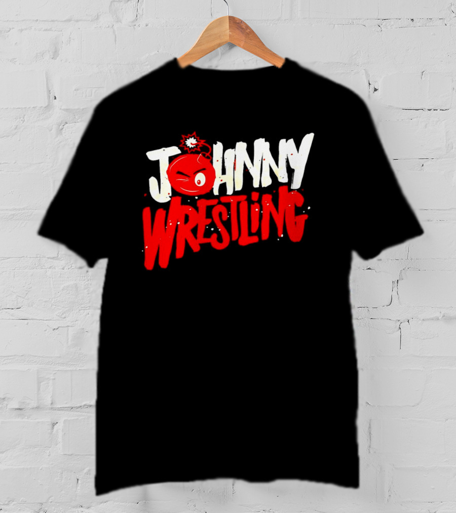 Johnny Wrestling Boom WWE Winking Bomb T-Shirt
