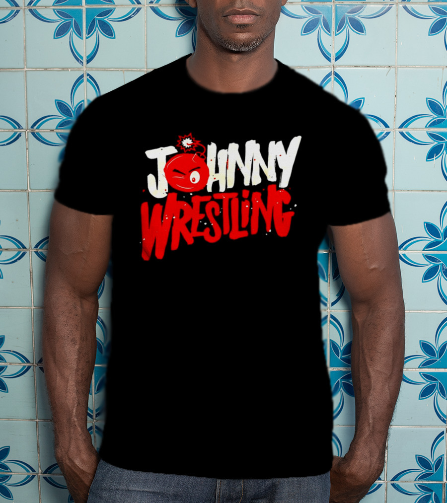 Johnny Wrestling Boom WWE Winking Bomb T-Shirt