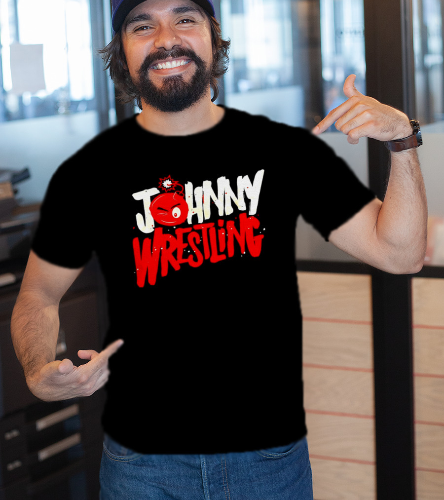 Johnny Wrestling Boom WWE Winking Bomb T-Shirt