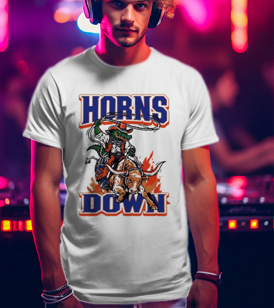 Florida Gators Horns Down Texas Longhorns Rodeo Rivalry T-Shirt