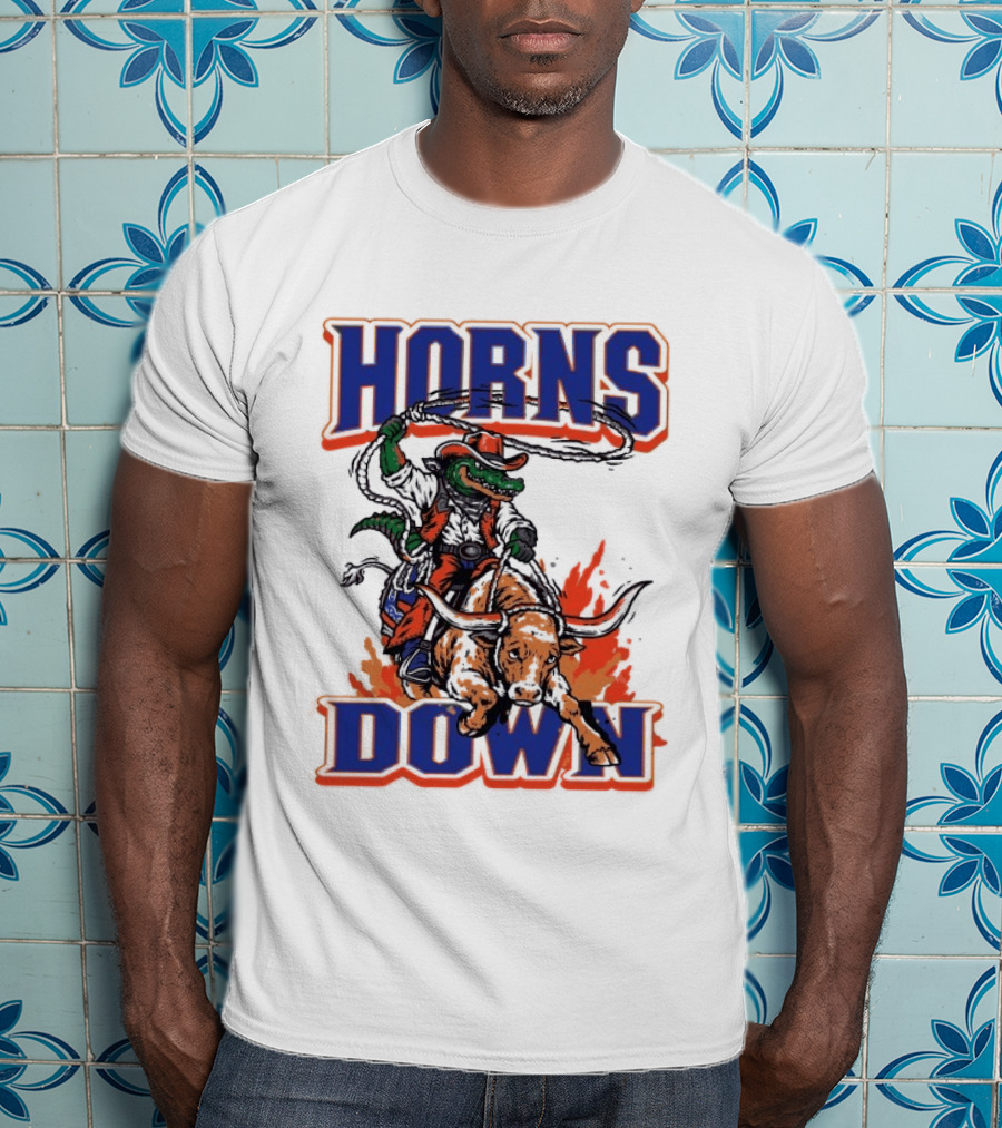 Florida Gators Horns Down Texas Longhorns Rodeo Rivalry T-Shirt