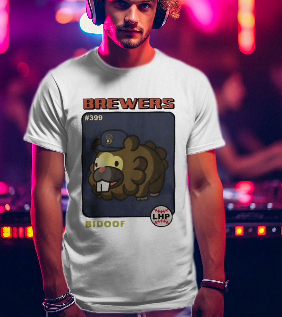 Brewers Bidoof #399 LHP Collaboration T-Shirt