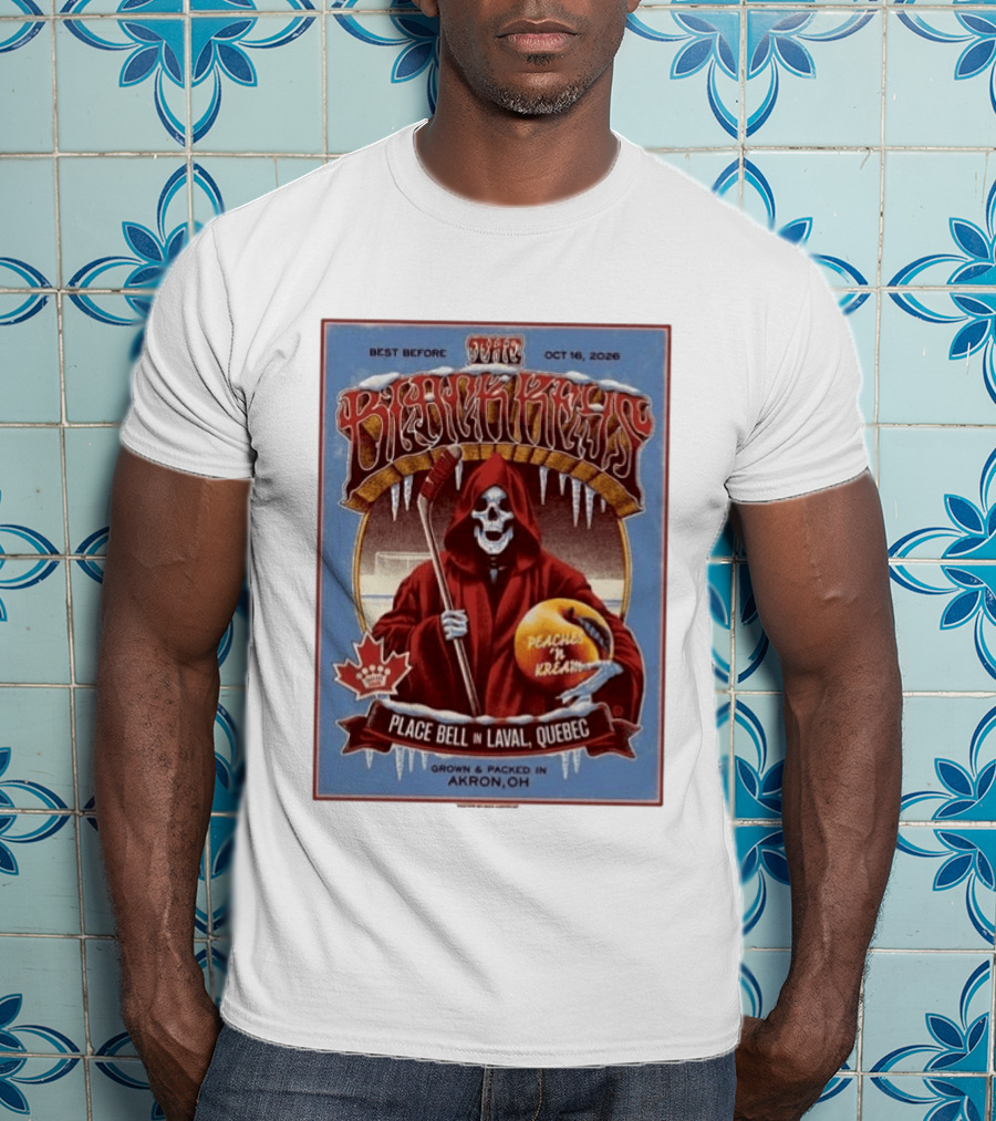 The Black Keys Place Bell Laval Quebec 2026 Max Looffler Peaches N Kream World Tour October 16 2026 T-Shirt