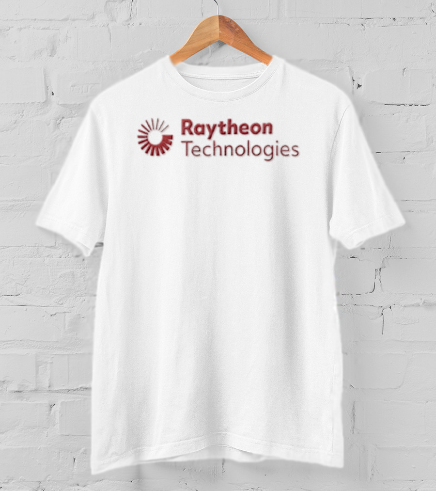 Raytheon Technologies Red Sunburst Corporate Branding T-Shirt