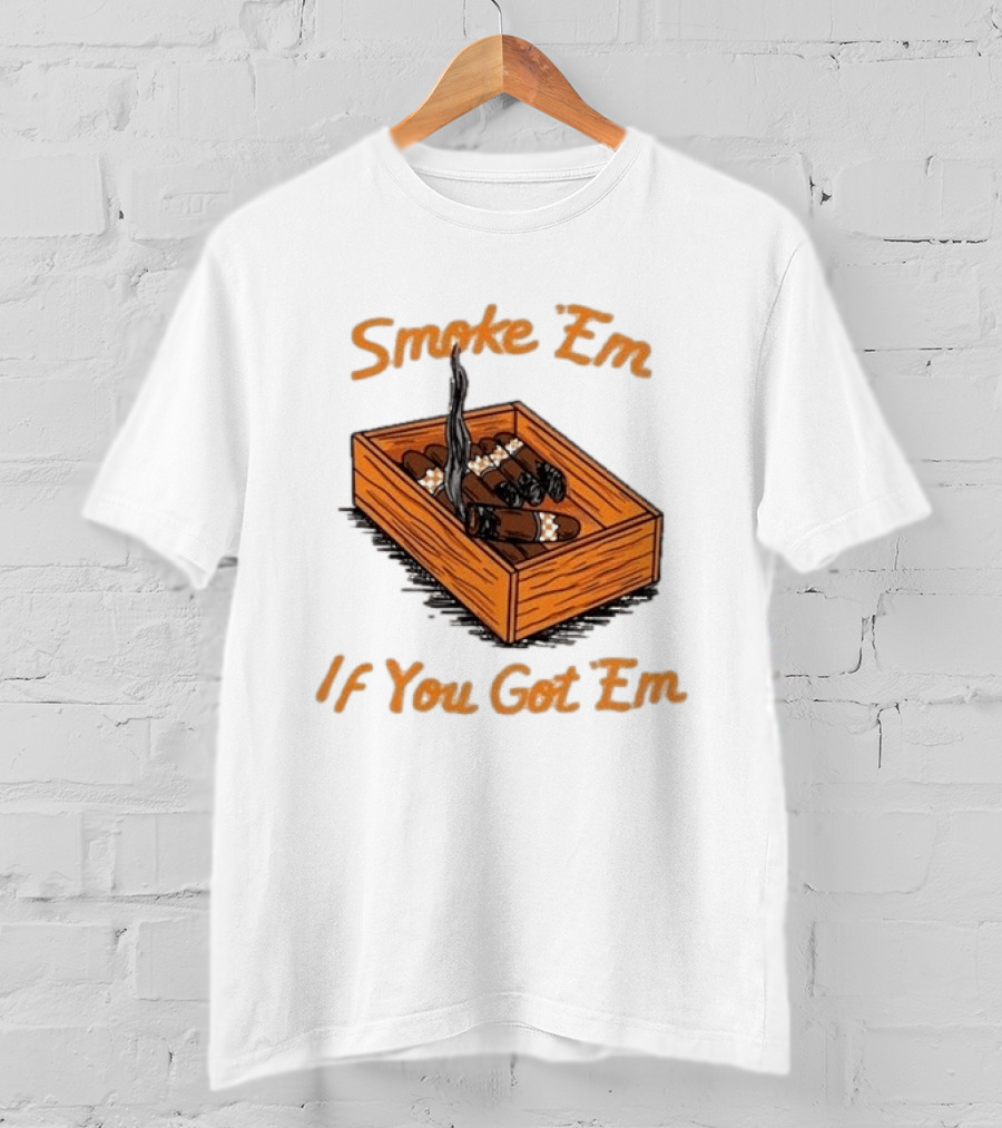 Tennessee Volunteers Smoke Em If You Got Em Cigar Box T-Shirt