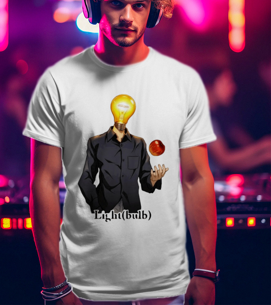 Yagami Raito Lightbulb Apple Interaction T-Shirt