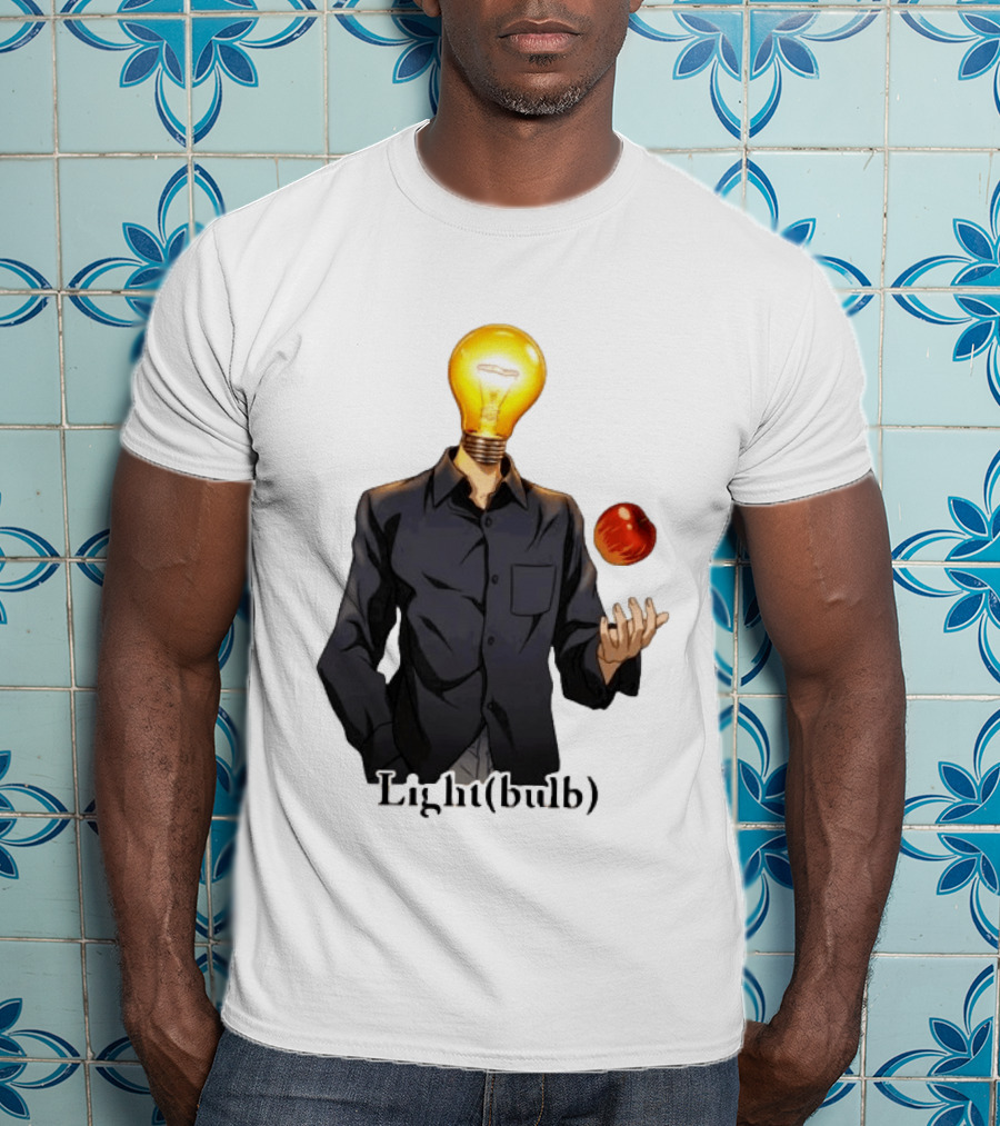 Yagami Raito Lightbulb Apple Interaction T-Shirt