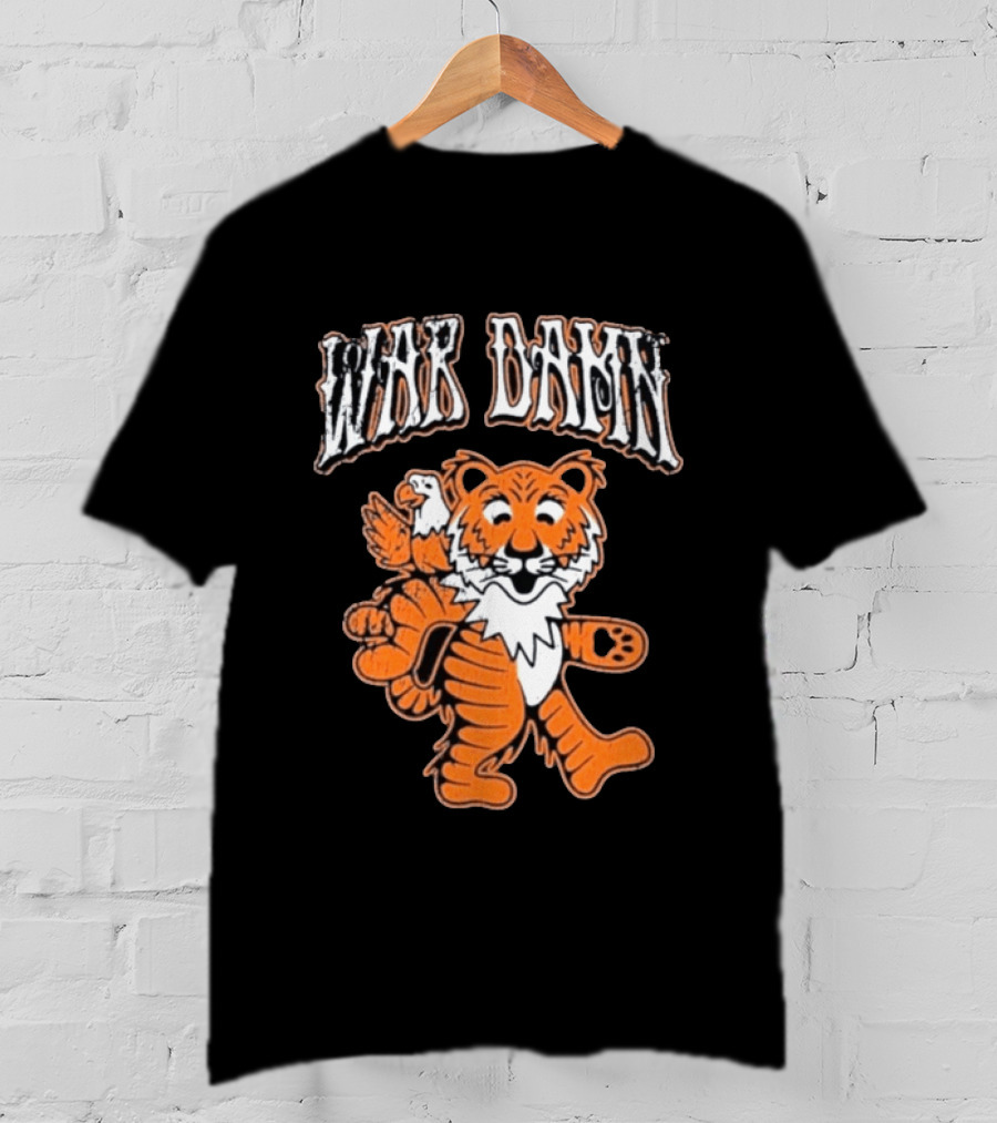 Auburn Tigers War Damn Tiger And Eagle T-Shirt