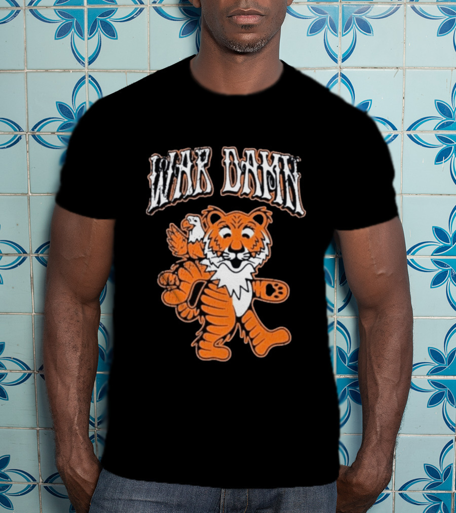 Auburn Tigers War Damn Tiger And Eagle T-Shirt