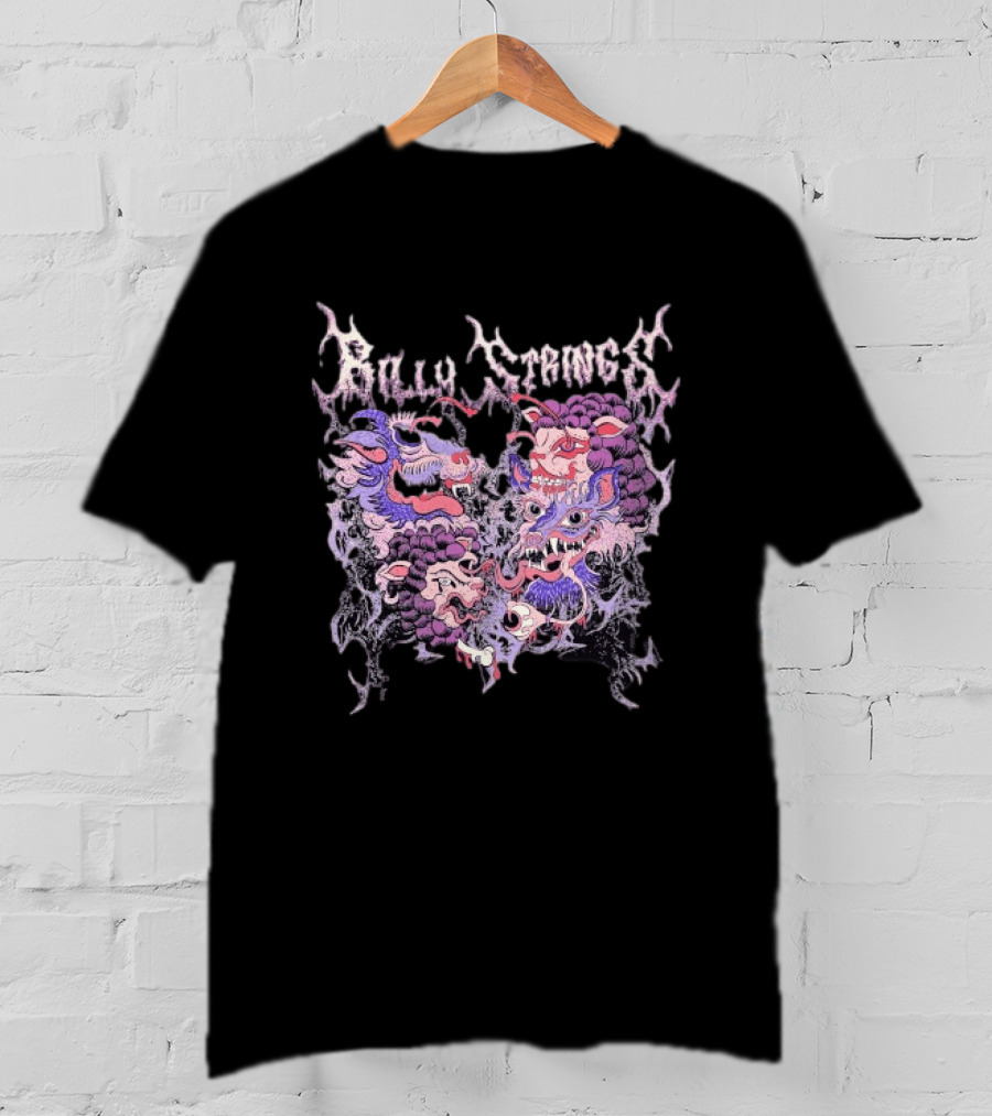 Billy Strings Heart With Vibrant Monster Faces T-Shirt