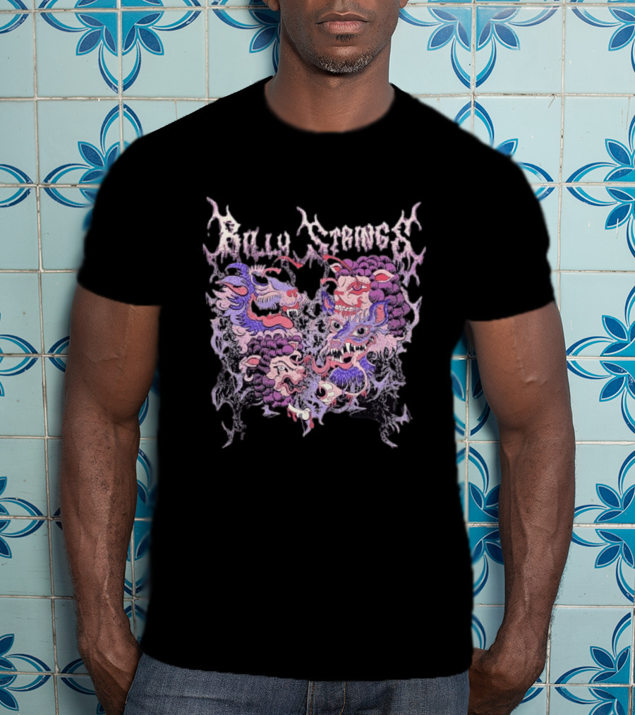 Billy Strings Heart With Vibrant Monster Faces T-Shirt