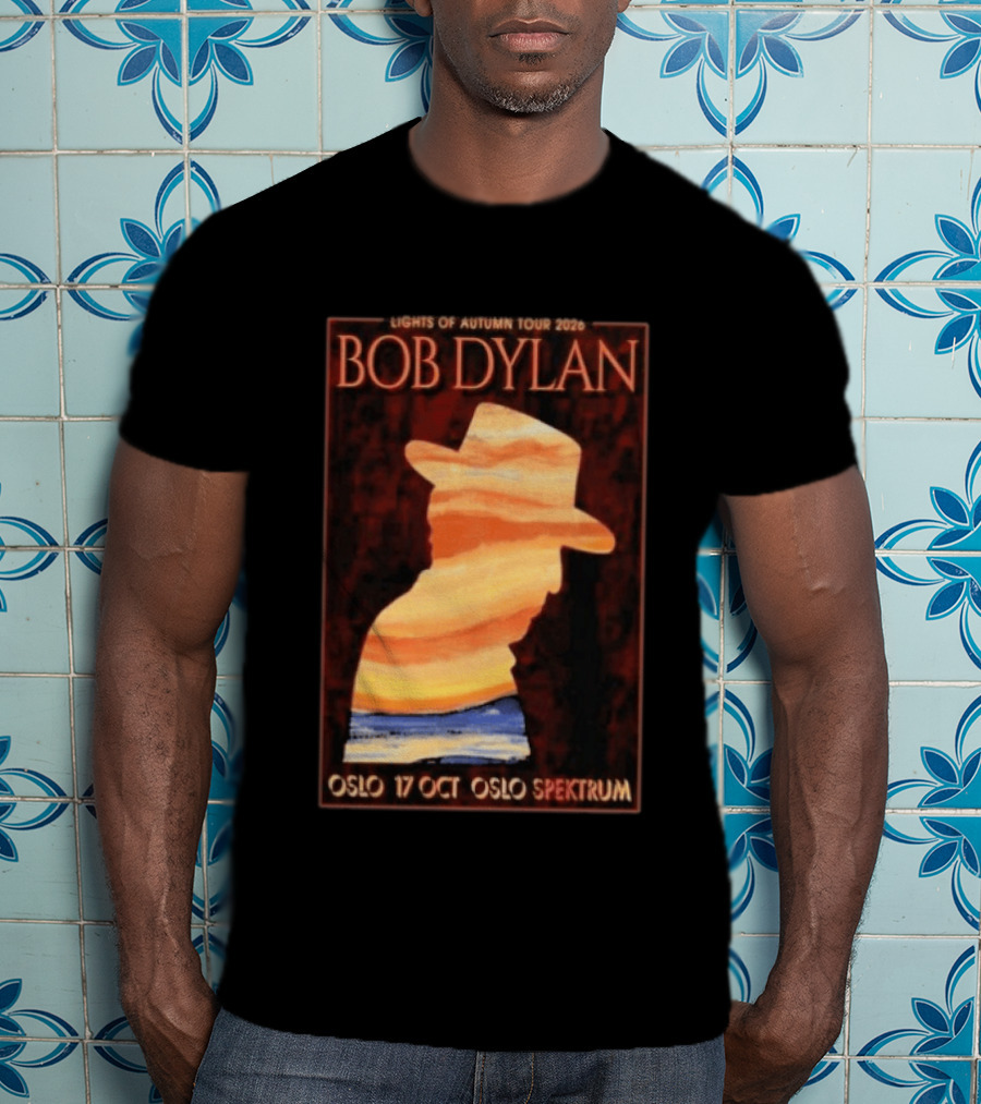 Bob Dylan Lights Of Autumn Tour 2026 Oslo Spektrum October 17 T-Shirt