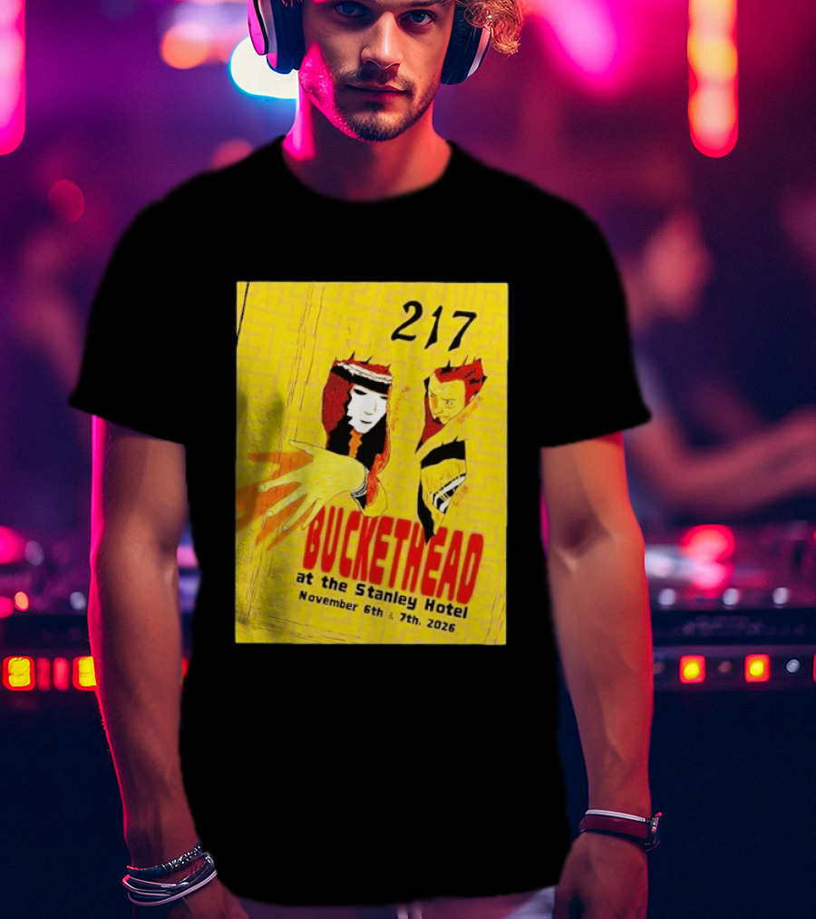 Buckethead 217 At The Stanley Hotel November 6th & 7th 2026 T-Shirt