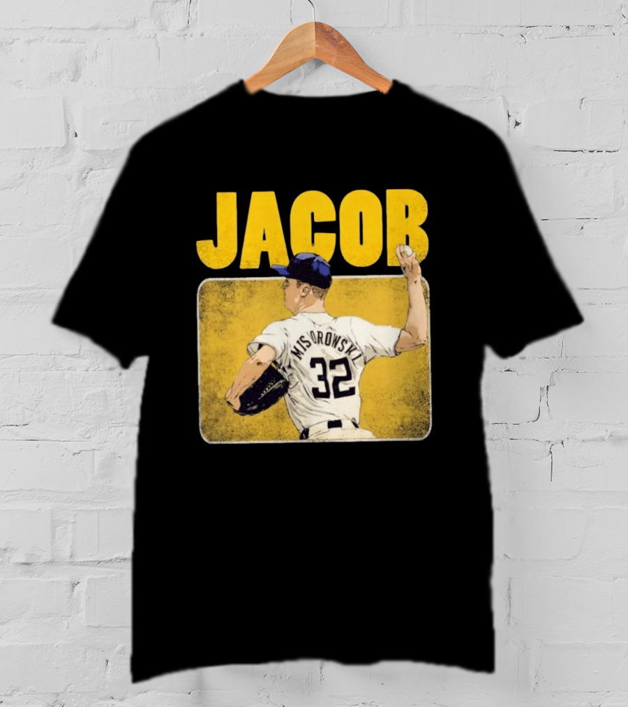 Jacob Misiorowski 32 Milwaukee Brewers Baseball Player Highlight T-Shirt