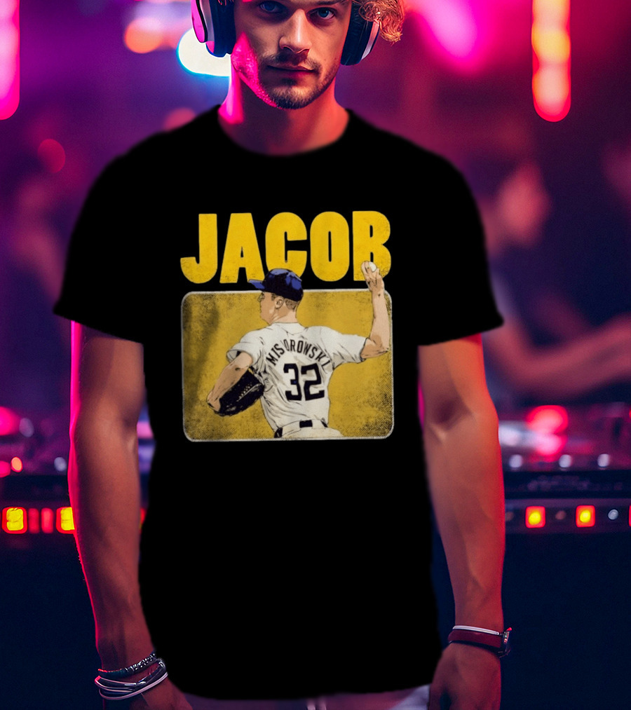 Jacob Misiorowski 32 Milwaukee Brewers Baseball Player Highlight T-Shirt