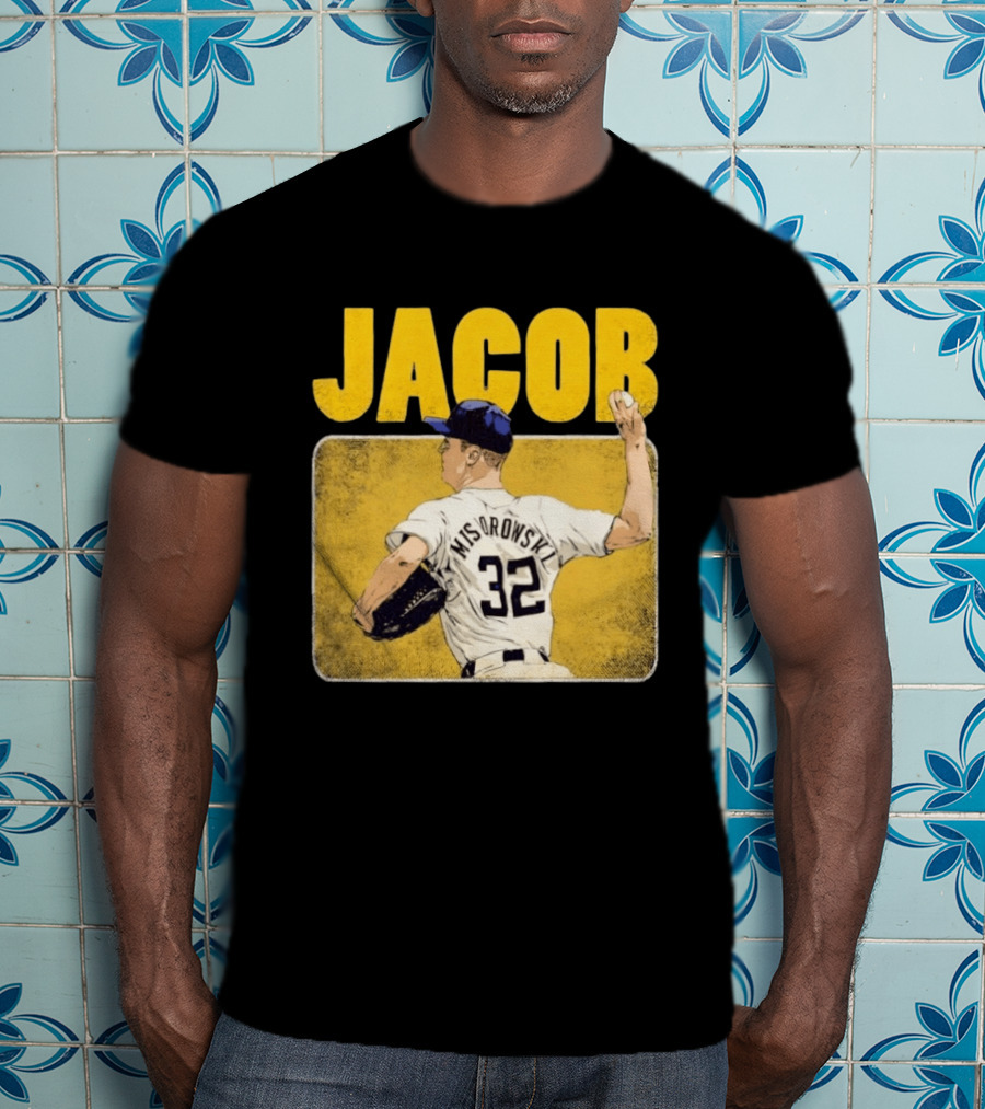 Jacob Misiorowski 32 Milwaukee Brewers Baseball Player Highlight T-Shirt