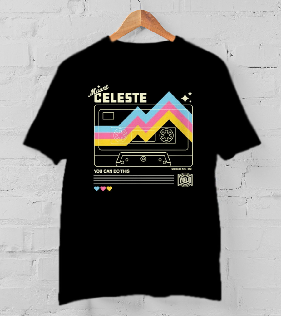 Mount Celeste You Can Do This Retro Cassette Tape T-Shirt