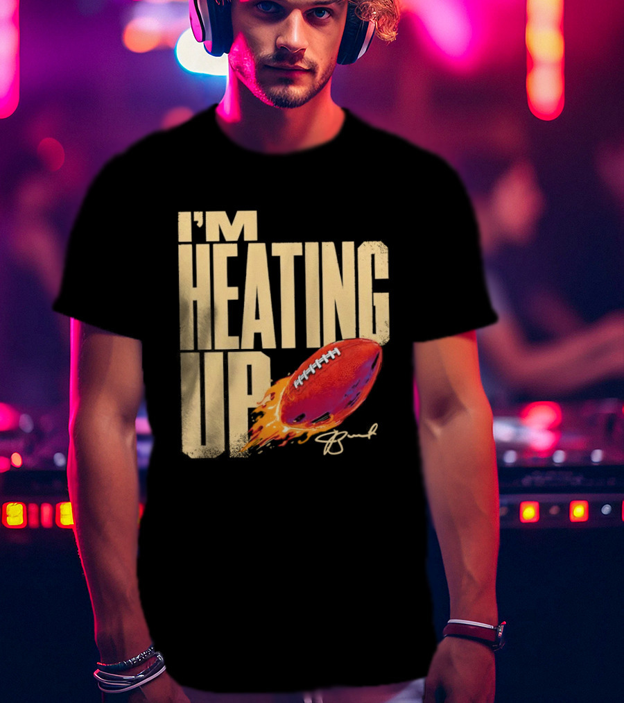 I'm Heating Up Jameis Winston New York Giants Stacked Football T-Shirt