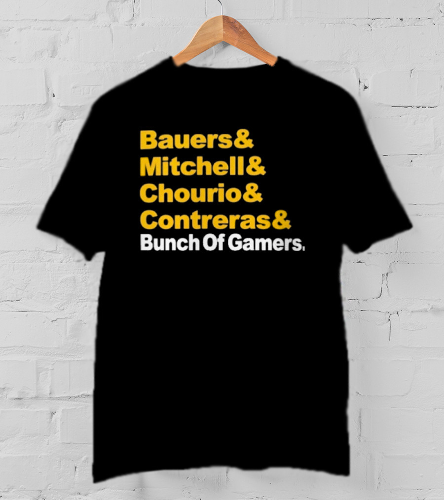Milwaukee Brewers Bauers Mitchell Chourio Contreras Bunch Of Gamers T-Shirt