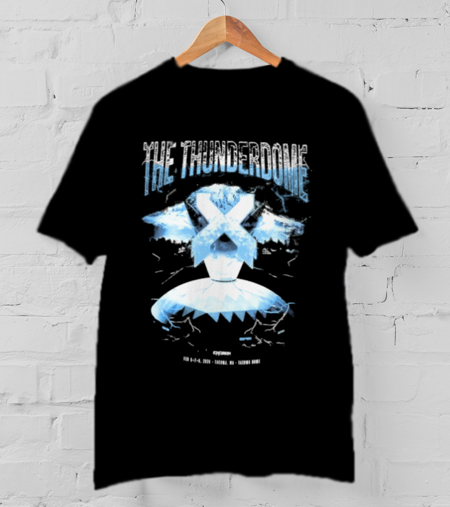 Excision The Thunderdome 2026 Ice Mountain X Lightning Event Dates 12 January 14 January Tacoma Dome T-Shirt
