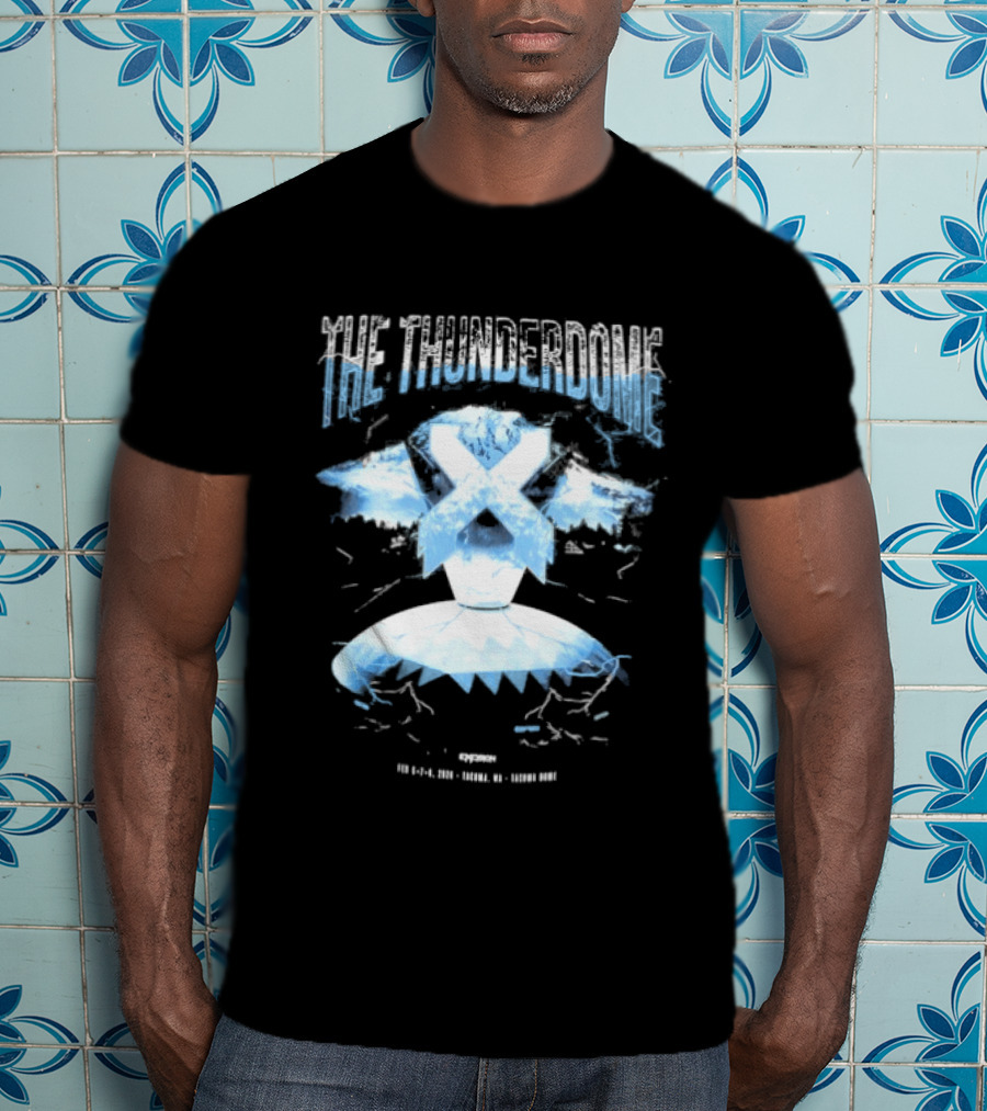Excision The Thunderdome 2026 Ice Mountain X Lightning Event Dates 12 January 14 January Tacoma Dome T-Shirt