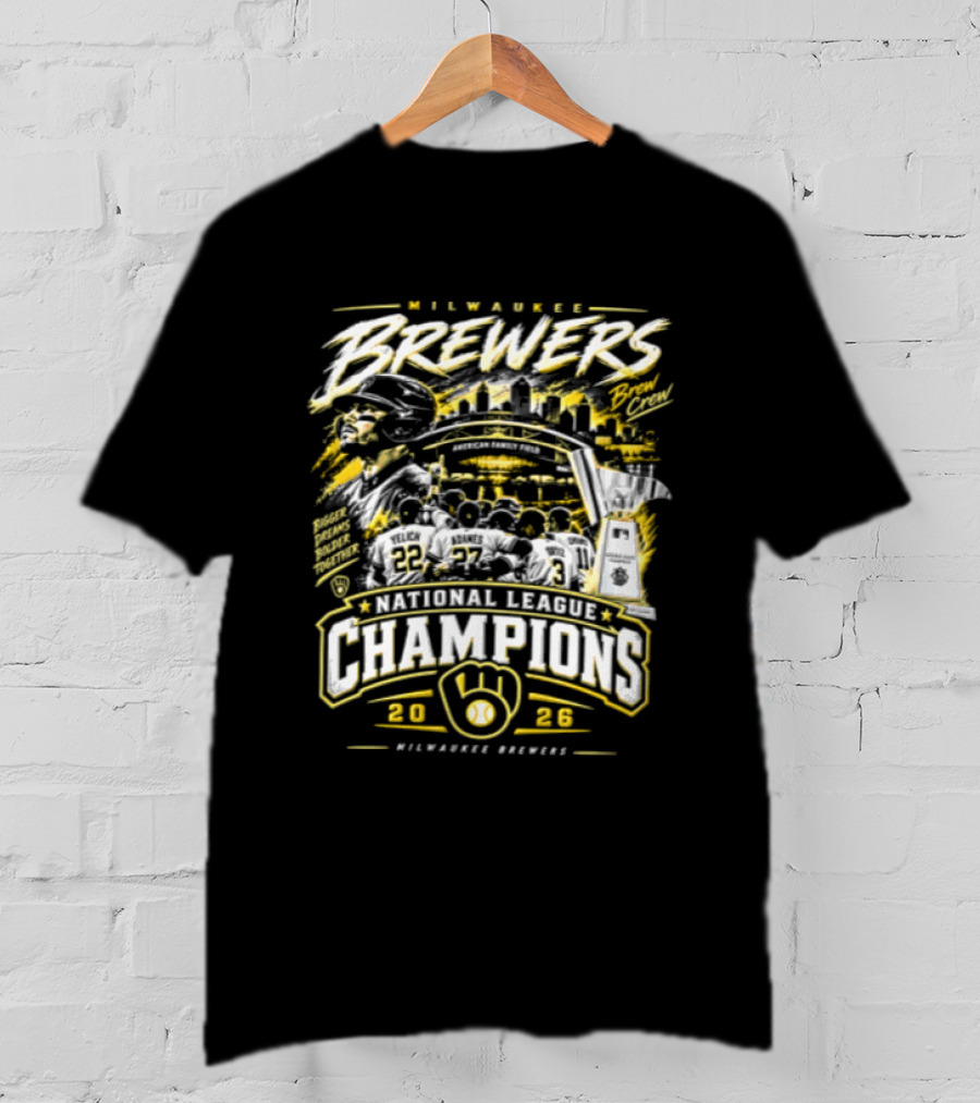 Milwaukee Brewers 2026 National League Champions MLB T-Shirt