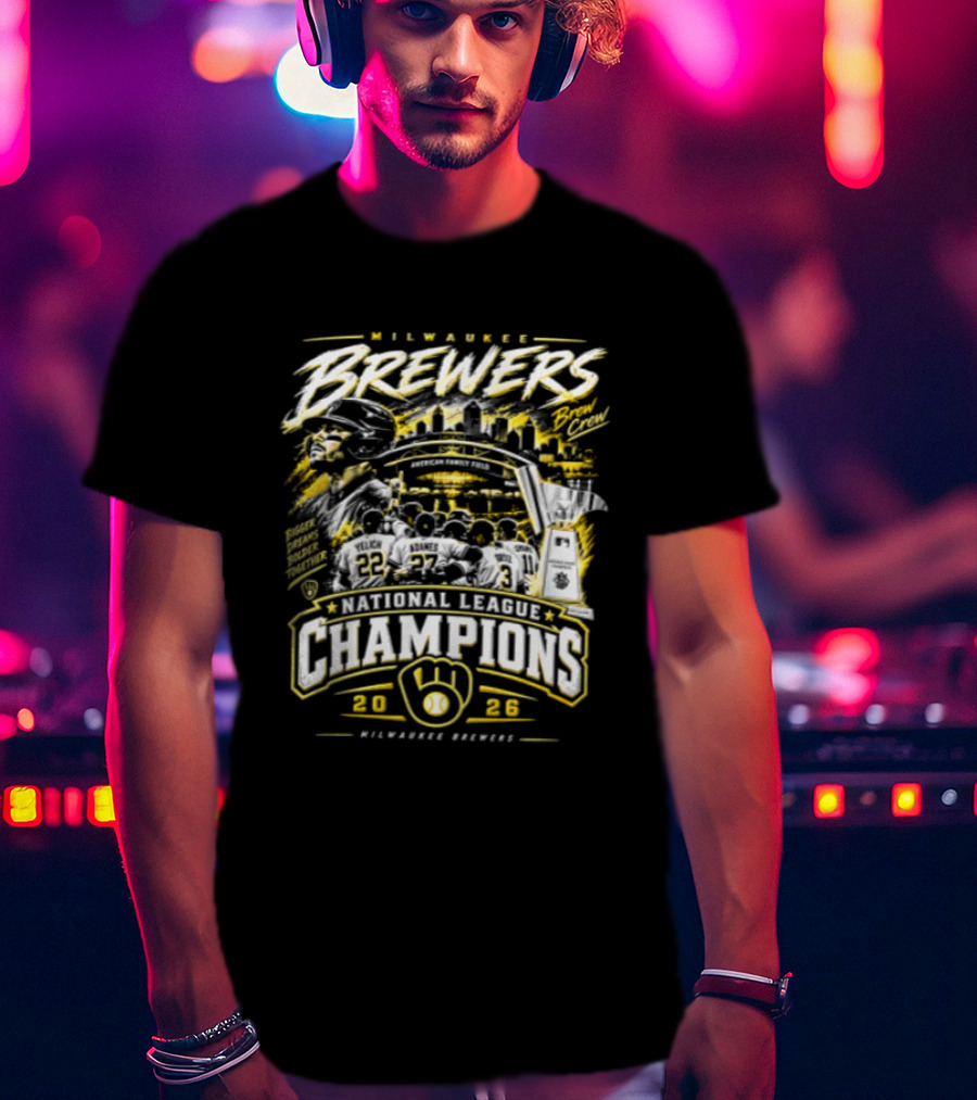 Milwaukee Brewers 2026 National League Champions MLB T-Shirt