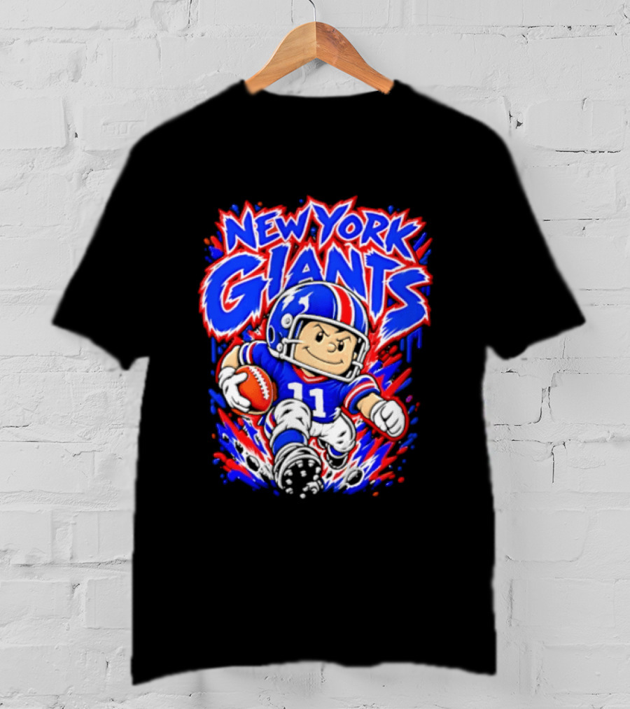 New York Giants Cartoon Player Number 11 Football NFL T-Shirt