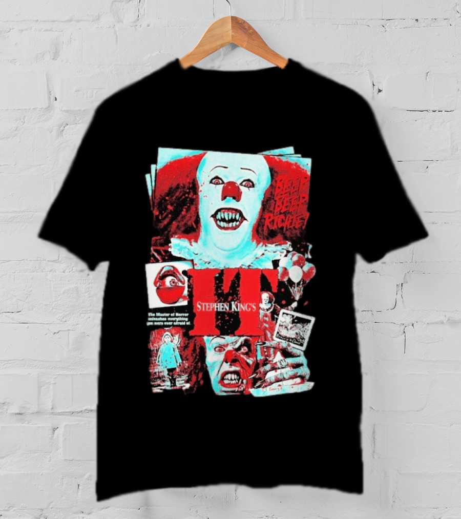 Stephen King's IT Beep Beep Richie Pennywise And Nightmare In Derry T-Shirt