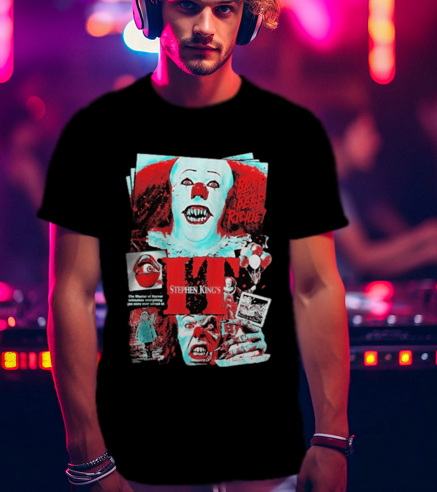 Stephen King's IT Beep Beep Richie Pennywise And Nightmare In Derry T-Shirt
