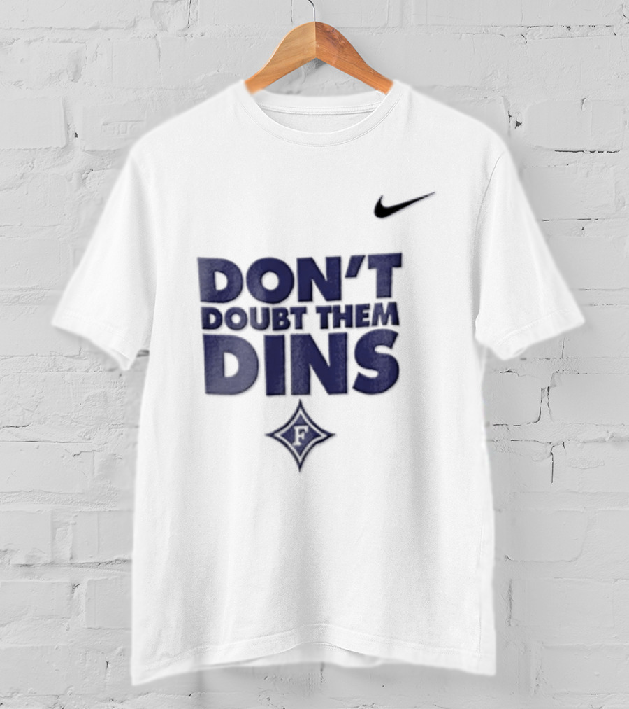 Nike Don't Doubt Them Dins Furman Paladins Purple Diamond T-Shirt
