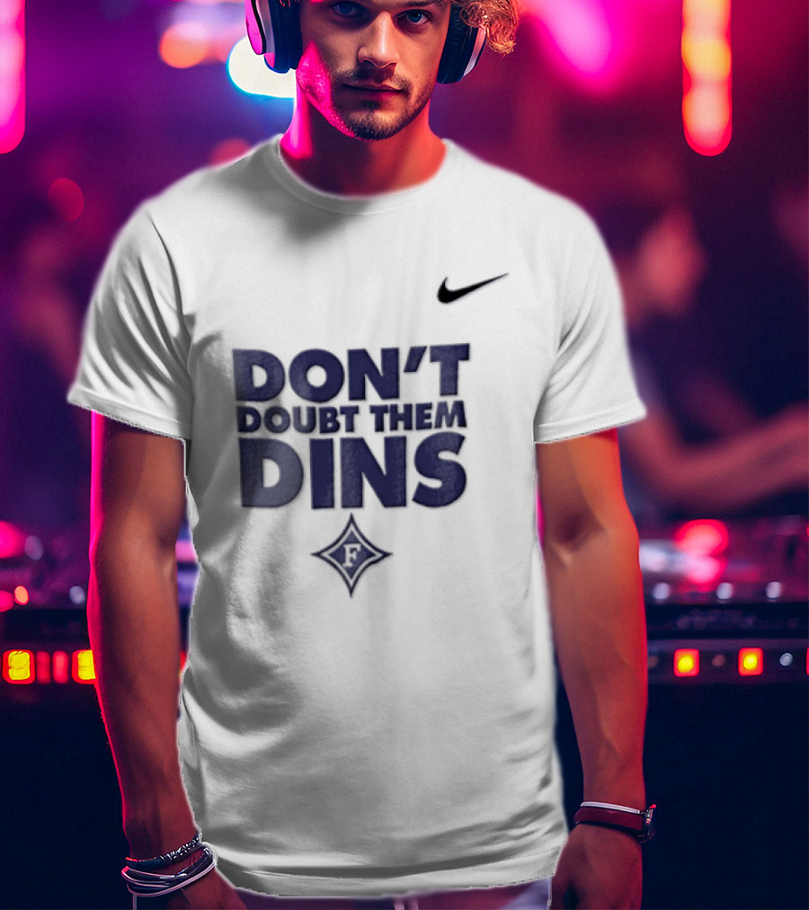 Nike Don't Doubt Them Dins Furman Paladins Purple Diamond T-Shirt