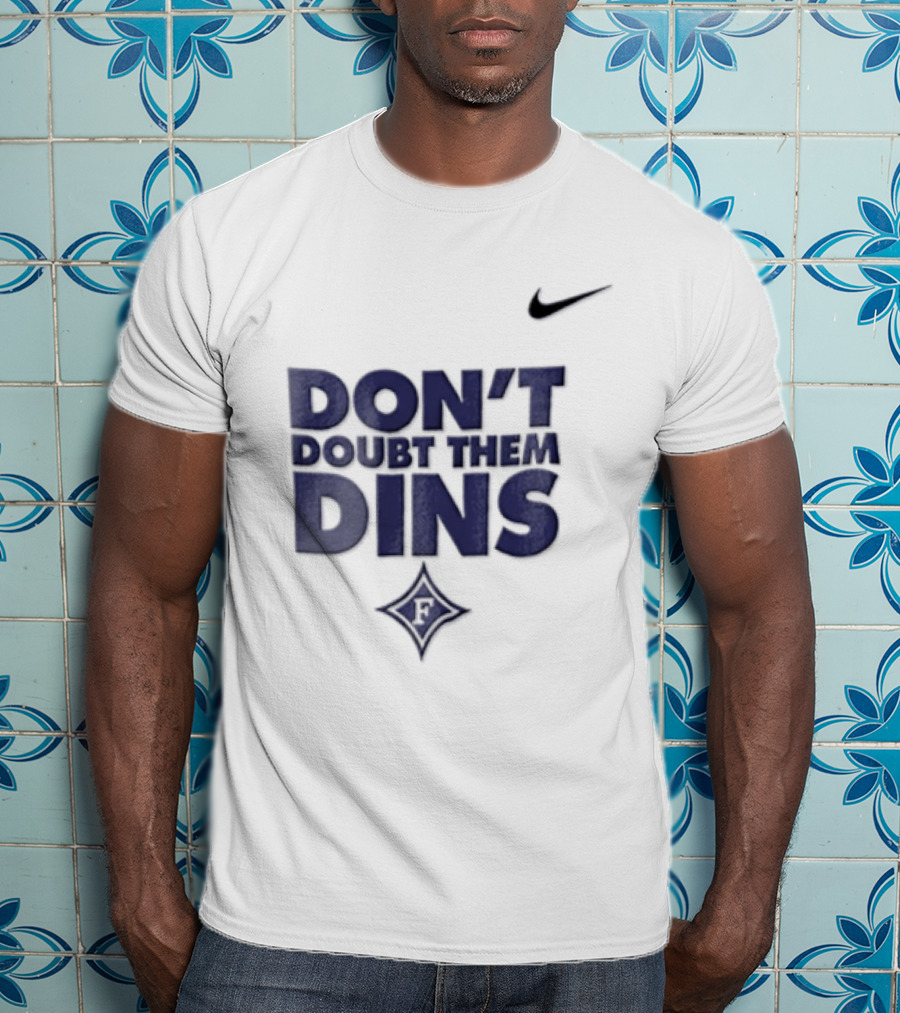Nike Don't Doubt Them Dins Furman Paladins Purple Diamond T-Shirt