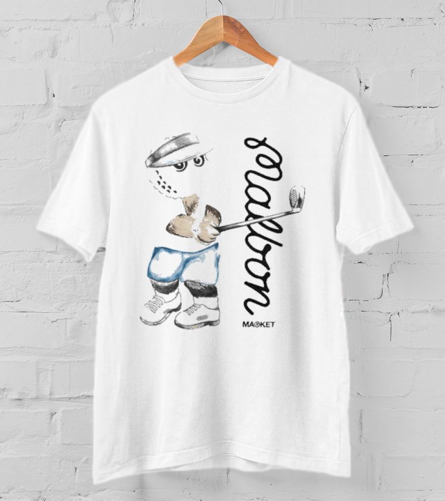 Golfing Bear Market Playful Cartoon Golfer T-Shirt