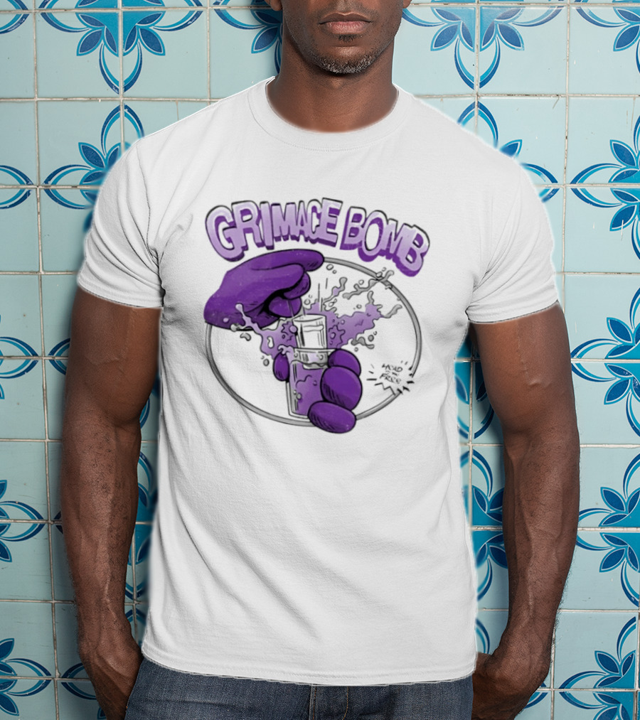 Grimace Bomb Grimace Shot Purple Explosion T-Shirt